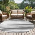 thumbnail image 5 of Grey White Ombre Round Rugs 7ft, Abstract Art Oil Painting Modern Non Slip Washable Rug Runner, Low Pile Indoor Floor Carpet Mat Bathroom Rugs for Living Room, Bedroom, Kids Room, 5 of 9