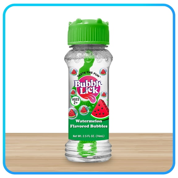 Bubble Lick 2.5oz Bottle Watermelon Flavored Bubbles