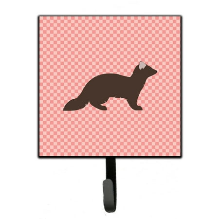 

Carolines Treasures BB7869SH4 Sable Marten Pink Check Leash or Key Holder 7Hx4.25W multicolor