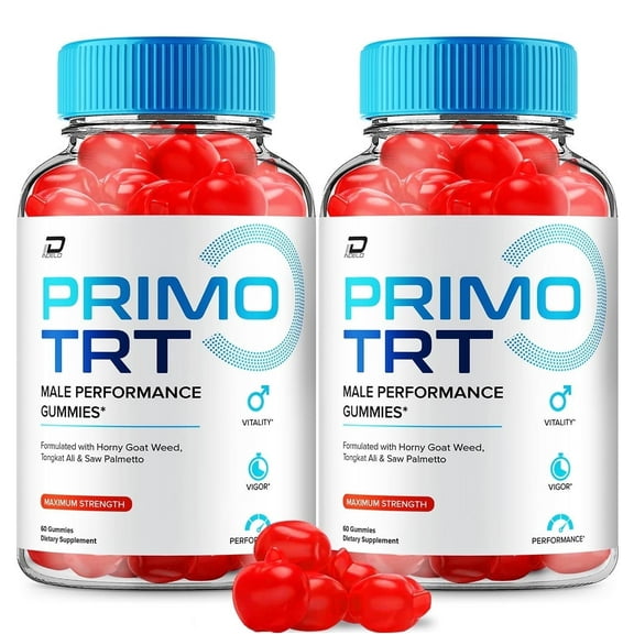 Primo TRT Gummies for Men – PrimoTRT Male Gummy All-Natural Reviews, 2 Pack, 120 Gummies