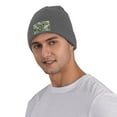 thumbnail image 5 of ZICANCN Blue Swirl Floral Art Knit Beanie Hat, Winter Cap Soft Warm Classic Hats for Men Women, Deep Heather, 5 of 8