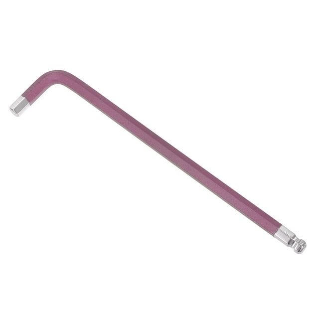 Unique Bargains 8mm Ball End Hex Key Wrench, L Shaped Long Arm S2 Steel Repairing Tool