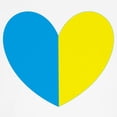 thumbnail image 3 of CafePress - I Stand With Ukraine Heart T Shirt - 100% Cotton Ringed T-Shirt, 3 of 4