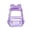 Purple, variant on Light Ashy Clear Backpack Transparent Bookbag Front Pocket with Buckle Straps Side Mesh Water Bottle Pockets Adjustable Padded Shoulder Straps See Through Backpack for School Concert Sports Travel