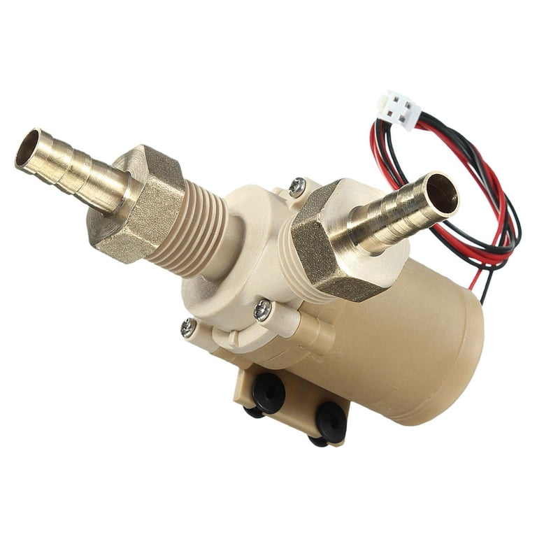 DC 12V Hot Water Circulation Pump, Temperature Resistant with Two  Connectors Low Noise Mini Submersible Water Pump for Marine - Walmart.com
