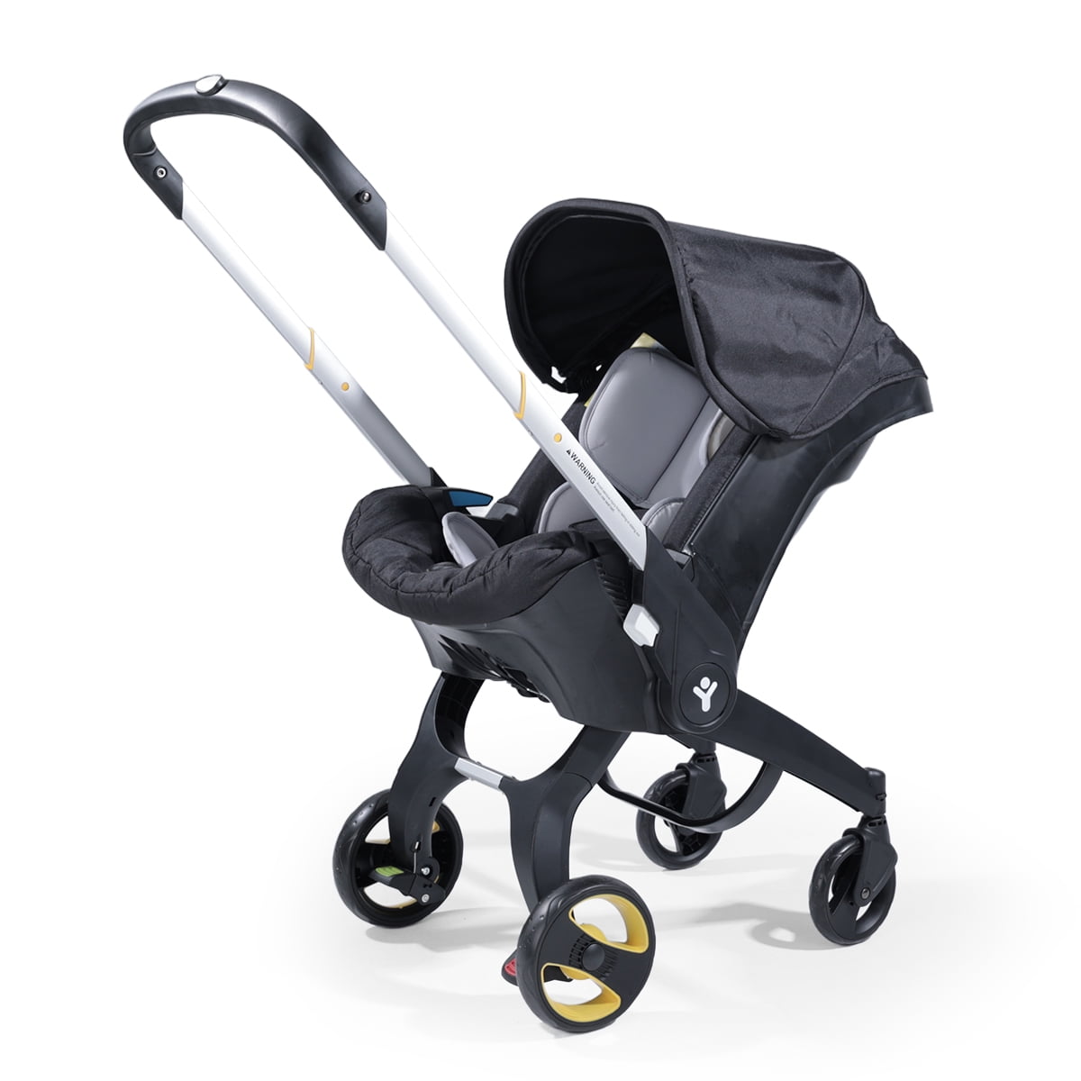 DIFSF Baby Stroller, Lightweight Foldable Newborn Travel Carrier Stroller, with 3 Modes, Adjustable Handle, 5-Point Safety Harness, Black