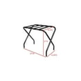 thumbnail image 3 of K and B Furniture Co Inc Black Finish Nylon and Steel Luggage Rack, 3 of 5