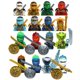 thumbnail image 3 of Figuras de ninja doradas para niños, bloques de construcción, muñecos de dibujos animados, personajes, Zane Lloyd, villano, serpiente, monstruo, motocicleta, ladrillos, 3 of 5