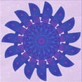 thumbnail image 1 of Ahgly Company Machine Washable Indoor Square Transitional Mauve Purple Area Rugs, 4' Square, 1 of 7