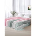 thumbnail image 6 of Full Flat Sheet 81"x96", Pink Gray Soft Lightweight Bedding Flat Sheets Only, Contemporary Abstract Gradient Aesthetic Brushed Microfiber Top Bed Sheet, Breathable StainResistant Bedsheets, 6 of 9