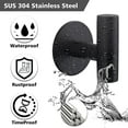 thumbnail image 2 of 2 Pcs Bathroom Towel Hook SUS 304 Stainless Steel Adhesive Matte Black, 2 of 9
