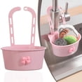 thumbnail image 2 of DUOYOU Faucet Mounted Kitchen Drain Basket Hanging Sink Strainer Portable Plastic Vegetable Washing Food Scrap Catcher for Home RV Camping Outdoor Use, 2 of 10