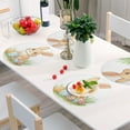 thumbnail image 6 of Ryvnso Bunny Easter Rabbit Round Plate Mats Dining Table Placemat Set of 4 for Holiday Decoration, 6 of 7