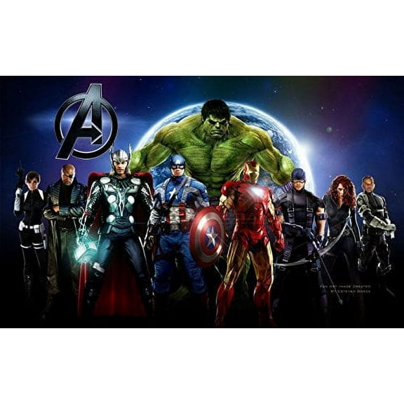 Whimsical Practicality's Avengers Group Edible Icing Image Cake Topper-1/4 Sheet or Larger