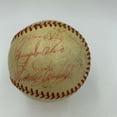 thumbnail image 6 of Diablos Rojos del Mexico 1957 Team Signed Game Used Baseball Negro League, 6 of 7