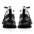 thumbnail image 6 of Simple Black And White Stripes Walking Shoes for Men Woman Lightweight Tennis Fashion Elastic Sports Shoes Cushion Basketball Shoes, 6 of 7