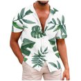 thumbnail image 2 of LYXSSBYX Mens Shirts Short Sleeve Clearance under 5.00 Men Shirt Print Short Sleeve Shirt Males Funny Tropical Casual Hawaiian Beach Shirt, 2 of 5