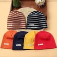 thumbnail image 3 of Gorro de punto de algodón para niños de una sola capa, fino, para primavera y otoño, gorro para bebé, gorro de color sólido para recién nacidos, 3 of 6