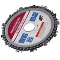 thumbnail image 2 of Wood Carving Chain Disc, 4.5in Impact Resistant 13000 Rpm Angle Grinder Chain Disc Wear Resistant  For Woodworking For Cutting, 2 of 8