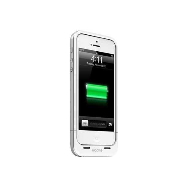 Mophie 2106 Juice Pack Air Cell Phone Battery Case for Iphone 5 White