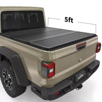 RVNI 5 ft Hard 3-Fold Tonneau Cover Truck Bed For 2020-2023 2024 Jeep Gladiator Waterproof