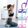 thumbnail image 6 of Multifunctional Tension Cor, Stirrup Puller for Exercise for Women, 4 Tube Pedal Resistance Bands, Home 6-Tube Elastic Yoga Pedal Puller for Stretching Training, 6 of 7