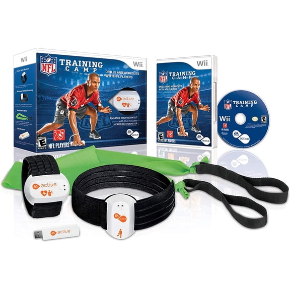 NFL Training Camp Bundle for Nintendo WII - Includes Heart Rate Monitor