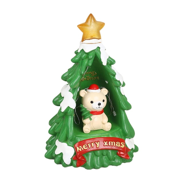 Luz de noche navideña para mesita de noche, luz de noche para centro de mesa de sala de estar de boda árbol de Navidad