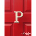 thumbnail image 1 of Michael Healy Designs MHMP2 Monogram Letter P Door Knocker, Nickel, 1 of 1