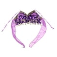 thumbnail image 4 of Sujetador con Cuentas para danza del vientre Sunnimix Top con borlas y lentejuelas Color morado Tamaño libre, 4 of 8