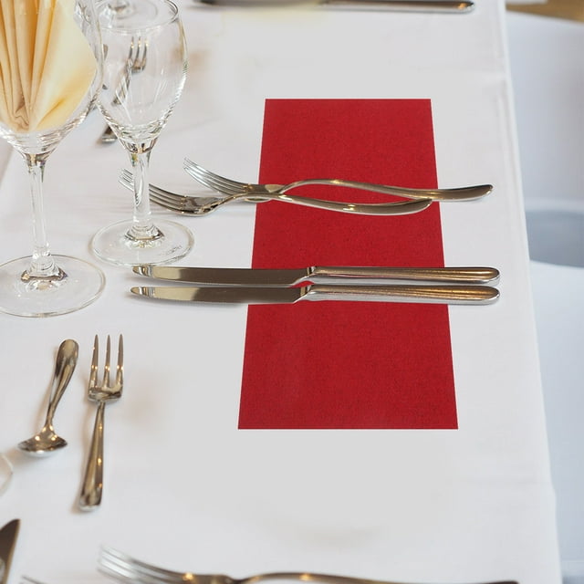 Luxshiny 150 Pcs Serviettes Jetables en Papier Rouge pour Fêtes de Vin