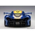 thumbnail image 6 of Autoart 81542 Mclaren P1 GTR No.23 Yellow Stripe 1 by 18 Scale Model Car, Metallic Blue, 6 of 11