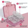 thumbnail image 2 of Boîte à Lunch Bento Tritan Pailletée, Étanche, Portable et Réutilisable Conteneurs de Stockage Alimentaire Violet 1, 2 of 5