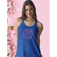 thumbnail image 2 of Mothers Day Bold Garland Racerback Tank Women -Image by Shutterstock, Female x-Large, 2 of 4