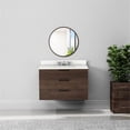 thumbnail image 2 of Pemberly Row 36" Wood Bathroom Vanity in Brown - Quartz Top & 1 Basin, 2 of 4