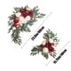 thumbnail image 3 of Set de Ramos de Rosas Simulados - Arreglo de Flores Artificiales de 2 piezas para decoración de mesa de boda, centro de mesa para banquetes, decoración de la sala interior, 3 of 6