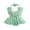 Green, variant on Toddler Baby Girl Bodysuit Dress 3 6 12 18 24 Months Flower Embroidery Tie-Up Mesh Romper Bow Headband 2 Piece Set