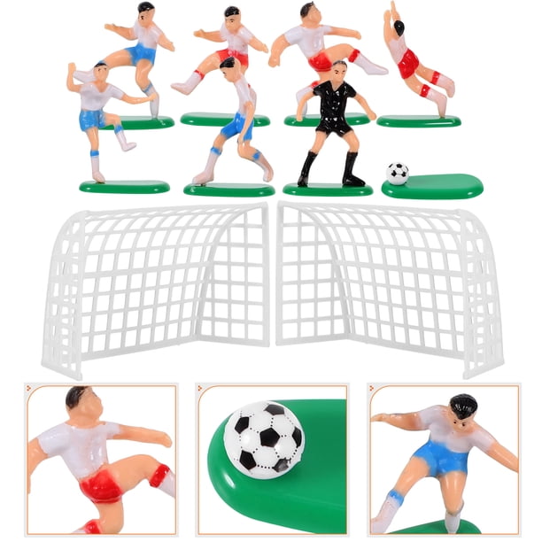 PENIKOKO 1Jgo Adornos Creativos Para Pastel En Forma De Jugadores De Fútbol Con Material Resistente