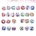 thumbnail image 2 of Miangastore 100Pcs Printed Wooden Buttons English Letters Buckles Two-hole Round Buttons Clothes Accessories, 2 of 8