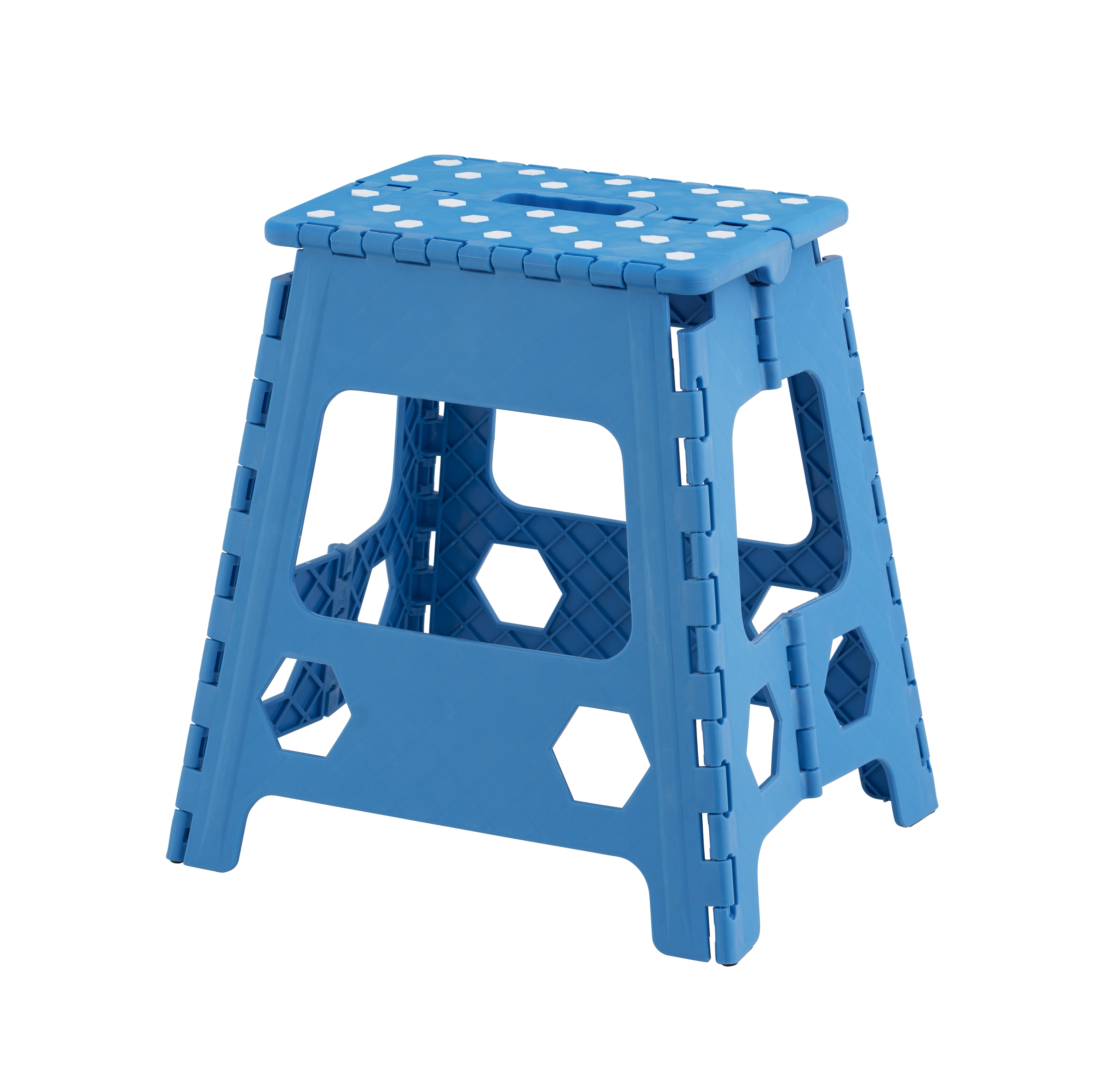 Portable Lightweight Step Stool Plastic Non-Slip Foot Stool for Kids and Adults Opens Easy with One Flip. Whotman Folding Step Stool Foldable Kitchen Step Stool Ideal for Kitchen Bathroom