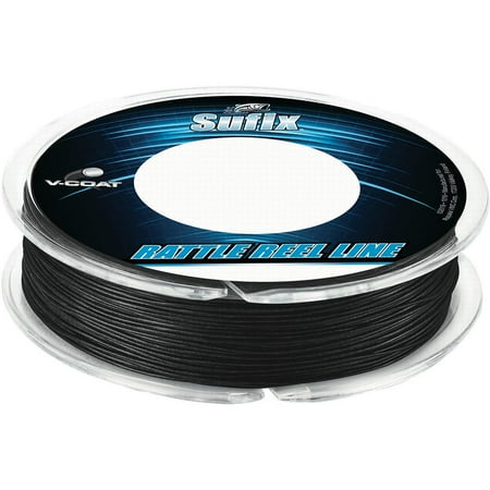 UPC: 0024777720633 | Sufix 50 Yard Rattle Reel V-Coat Fishing Line – 20 lb. Test – Black