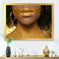 thumbnail image 3 of Designart 'Afro American Girl With Golden Paint on Body' Modern Framed Art Print, 3 of 4