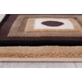 thumbnail image 4 of Handcraft Rugs Geometric Square design,High quality contemporary area rug.Champaign, beige and  Chocolate Brown color., 4 of 4