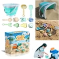 thumbnail image 1 of Juego Playa Con Cubo 11 Piezas Tamiz Arena Plegable para Pequeños A Partir 3 Años, 1 of 9