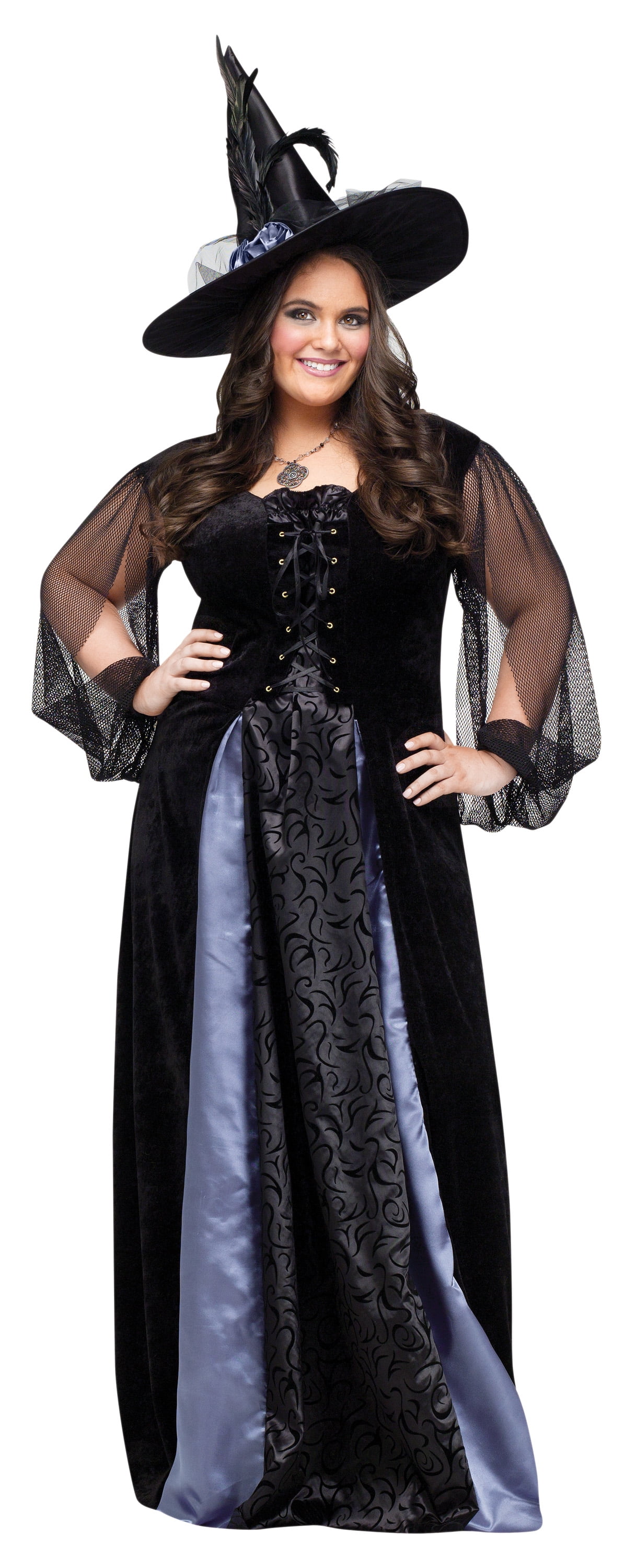  Halloween  Womens Gothic Witch Costume  by Fun World Size 