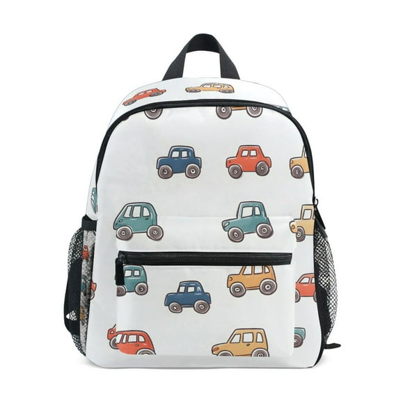 ALAZA Car Cartoon School Backpack Small Bookbag Mini Bags