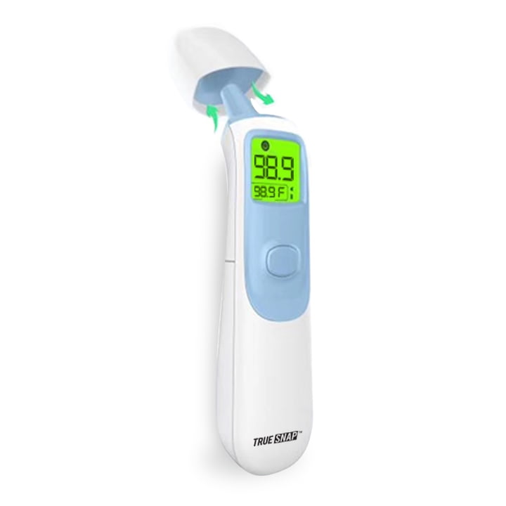 True Snap Forehead and Ear Digital Infrared Thermometer for Adults and