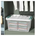thumbnail image 6 of 20 Quart Plastic Latching Storage Boxes, Clear Storage Box Bins with lids Set of 4, 6 of 7