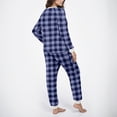 thumbnail image 4 of Vetsdori Womens Fleece Pajamas Sets Pockets Nightwear Long Sleeved Tops and Pants Sleepwear Loungewear Pajamas for Women Holiday, 4 of 5