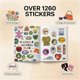thumbnail image 4 of Libro de Stickers Estéticas con Más de 1260 Stickers Vintage para Álbumes de Recortes, Papel Mate Impermeable, 4 of 6